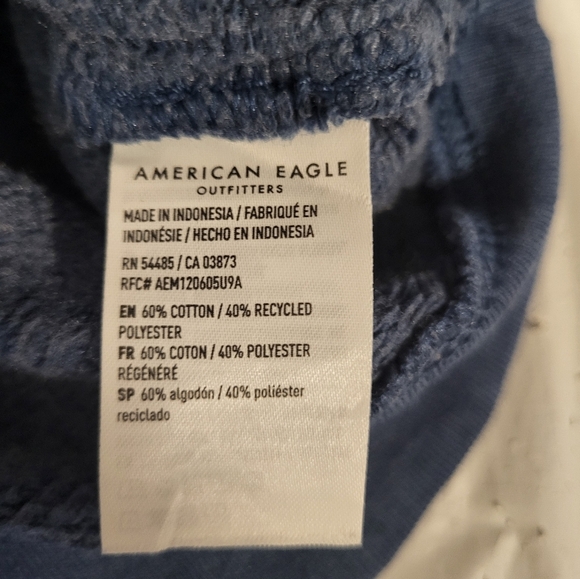 American Eagle Outfitters Denim Blue Pullover Sweatshirt, Size Small - Picture 4 of 5